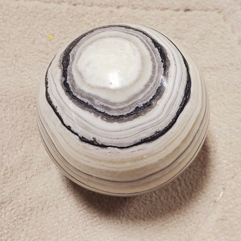 Chocolate calcite sphere